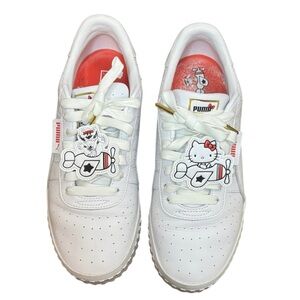 Puma x Hello Kitty Cali Women’s White Lace-up Sneaker Athletic Casual Size 11